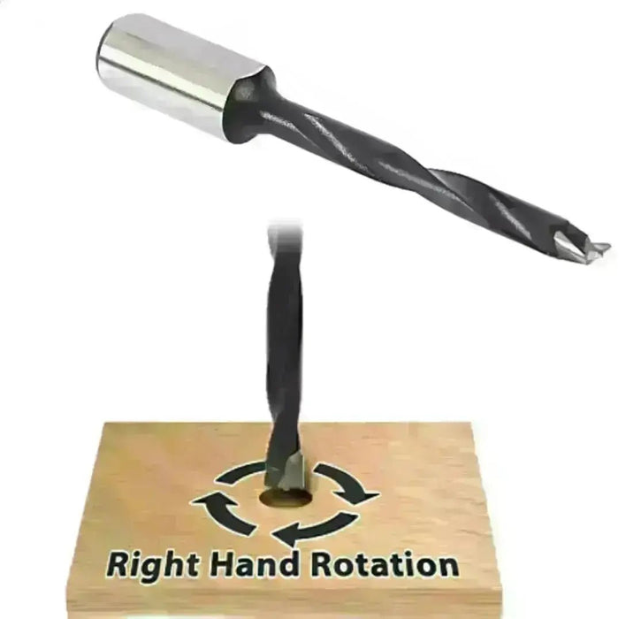 Carbide Tipped Brad Point Boring Bit 12mm D x 77mm Long x 10mm SHK Right And Left Hand Available - MTS