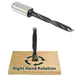 Carbide Tipped Brad Point Boring Bit 12mm D x 77mm Long x 10mm SHK Right And Left Hand Available - MTS