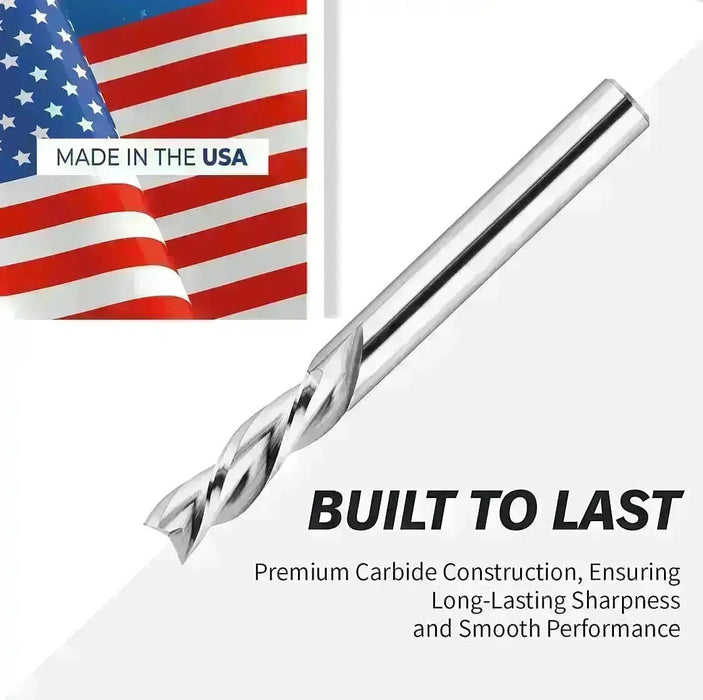 CNC SC Down Spiral 3/4 D x 3 1/2 CL x 3/4 SHK x 6 Inch Long 2 Flute Router Bit - MTS