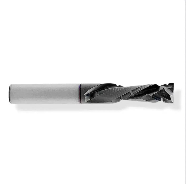 CNC SC MaxLife® Coated Compression Bit with Chipbreakers 3/8 D x 1 1/4 CL x 3/8 SHK x 3 Inch Long 2 Flute 3/8 UC Router Bit For Plywood - MTS