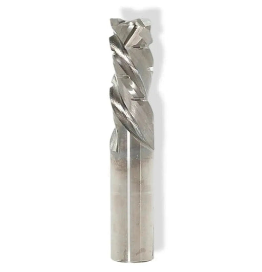 CNC Solid Carbide Compression Bit with Chipbreakers 3/4 D x 1 1/2 CL x 3/4 SHK x 4 Inch Long 2 Flute 7/8 UC Router Bit For Plywood - MTS