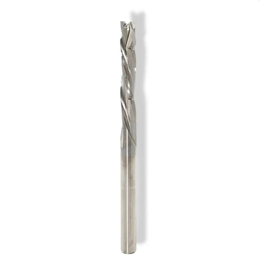 CNC Solid Carbide Mortise Compression Bit with Chipbreakers 1/4 D x 1 CL x 1/4 SHK x 2 1/2 Inch Long 2 Flute 3/16 UC Router Bit For Plywood - MTS