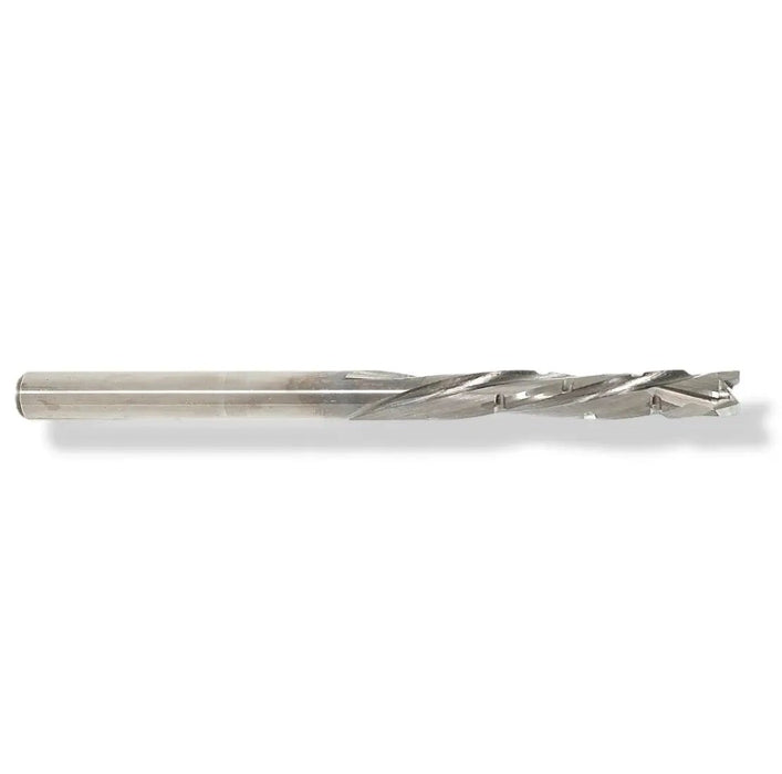 CNC Solid Carbide Mortise Compression Bit with Chipbreakers 1/4 D x 1 CL x 1/4 SHK x 2 1/2 Inch Long 2 Flute 3/16 UC Router Bit For Plywood - MTS