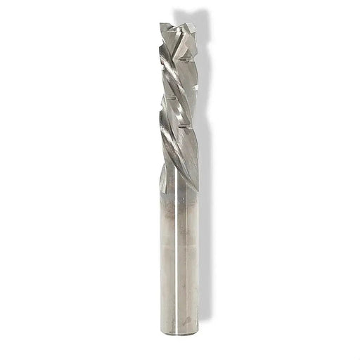 CNC Solid Carbide Mortise Compression Bit with Chipbreakers 3/8 D x 1 1/2 CL x 3/8 SHK x 3 1/2 Inch Long 2 Flute 3/16 UC Router Bit For Plywood - MTS