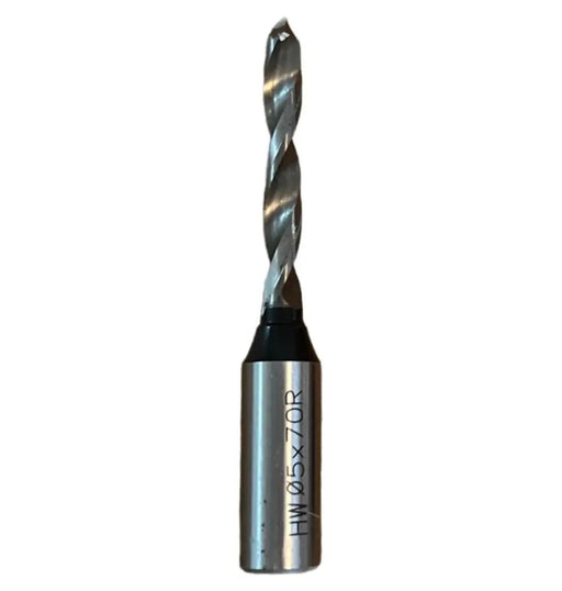 Solid Carbide V Point 5mm x 70mm x 10mm Shank with a 15mm Thread Screw Depth Right Hand - MTS
